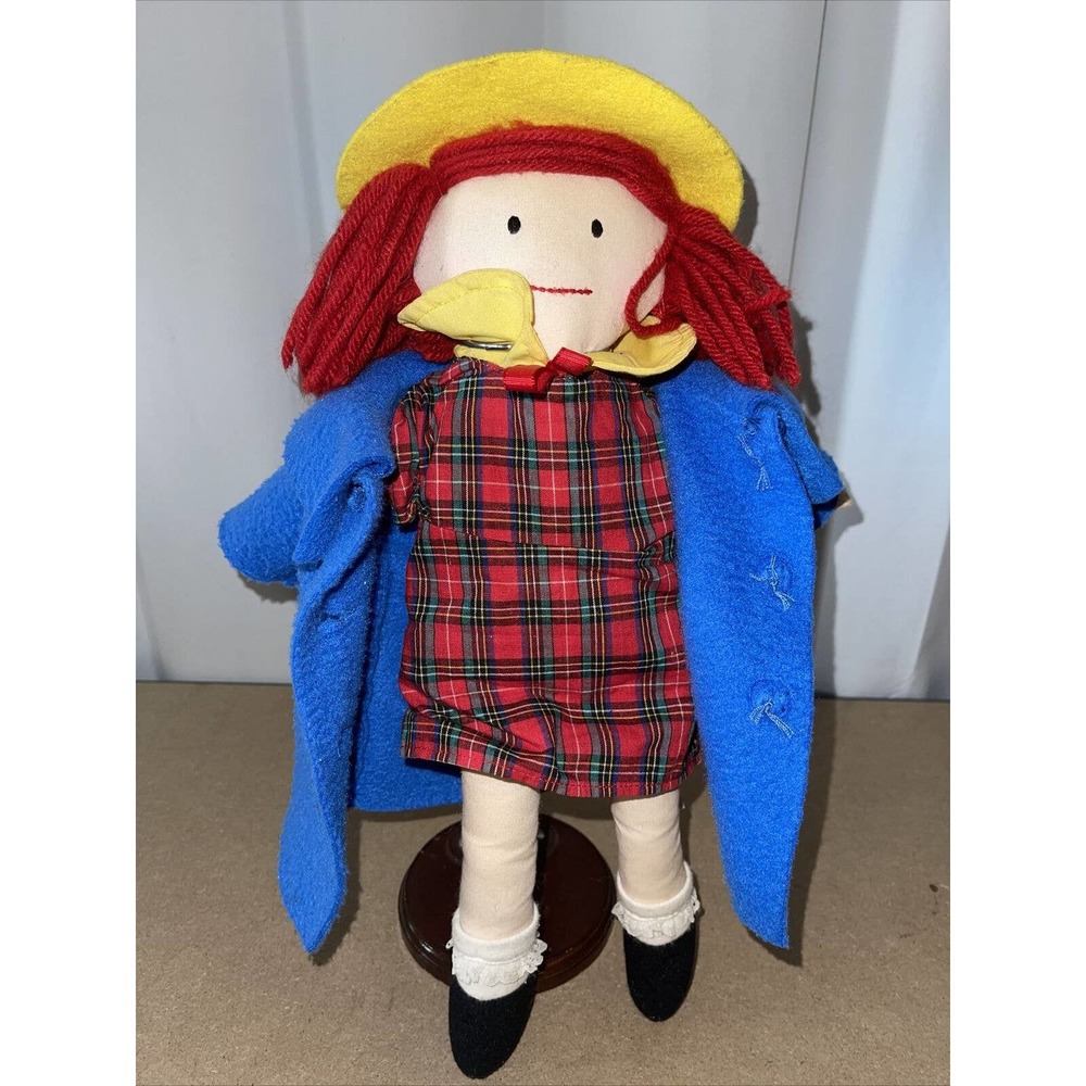 Vintage 1994 Madeline Plush Doll Blue Dress Eden Bemelman